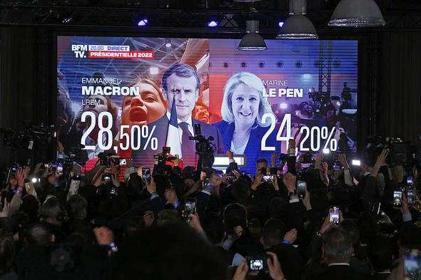 法國馬克龍和勒龐進入總統大選第二輪投票